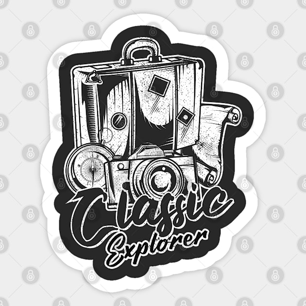 just a classic explorer Sticker by ArtStopCreative